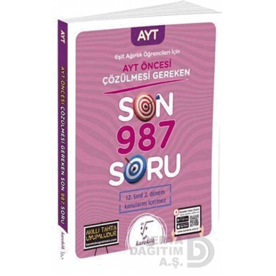 KAREKÖK /  AYT ÖNCESİ SON 987 SORU (EŞİT AĞIRLIK)