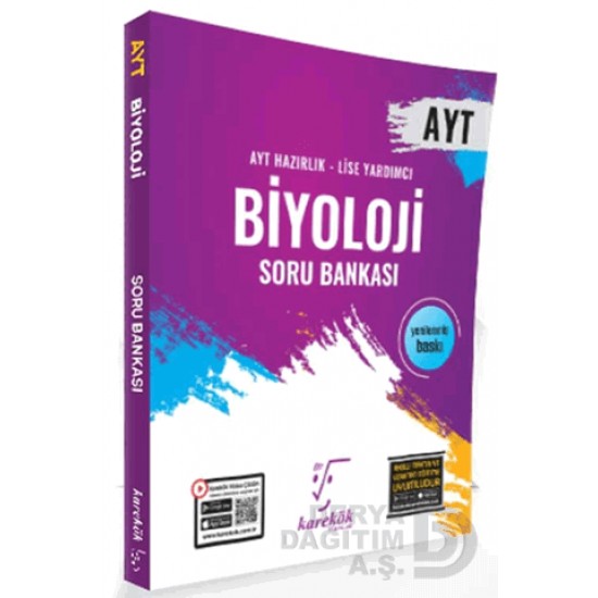 KAREKÖK /   AYT BİYOLOJİ SORU BANKASI (YENİLENMİŞ.HAZIRLIK .YARDIMCI)