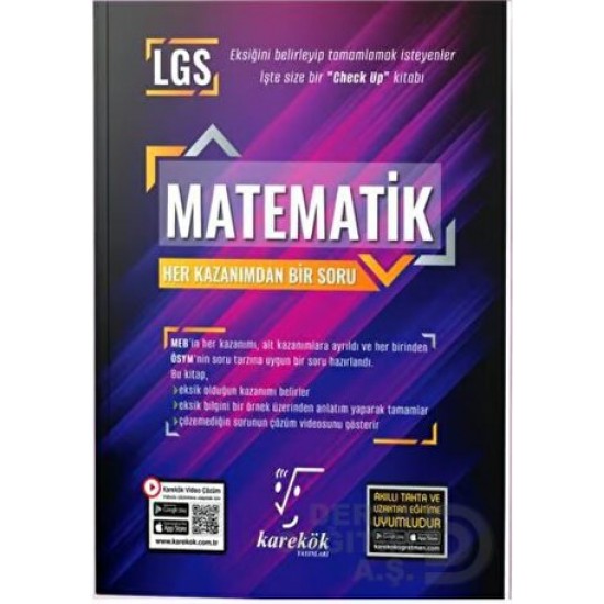 KAREKÖK /   LGS MATEMATİK - HER KAZANIMDAN BİR SORU