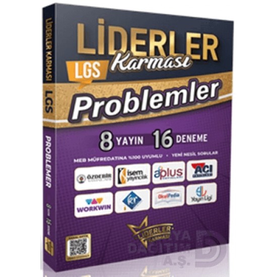 LİDERLER KARMASI /   LGS PROBLEMLER ( 8 YAYIN 16 DENEME)