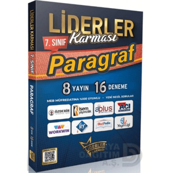 LİDERLER KARMASI /   7. SINIF PARAGRAF (8 YAYIN 16 DENEME)