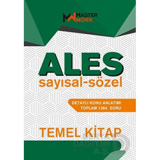 MASTER WORK / ALES SAYISAL SÖZEL TEMEL KİTAP