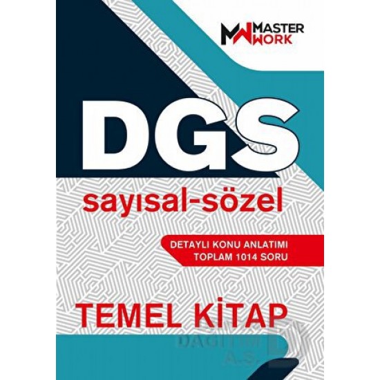 MASTER WORK / DGS SAYISAL SÖZEL TEMEL KİTAP