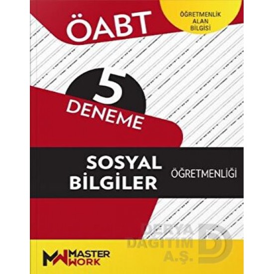 MASTER WORK / ÖABT 5 DENEME SOSYAL BİLGİLER ÖĞRETMENLİĞİ