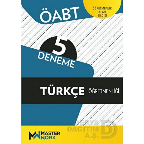 MASTER WORK / ÖABT 5 DENEME TÜRKÇE ÖĞRETMENLİĞİ