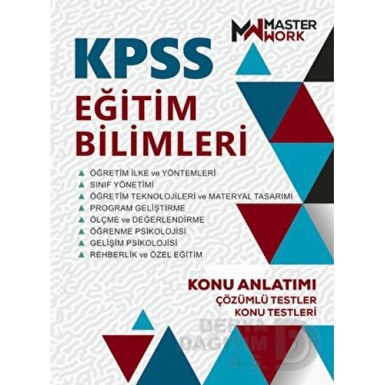 MASTER WORK / KPSS EĞİTİM BİLİMLERİ KONU ANLATIMI