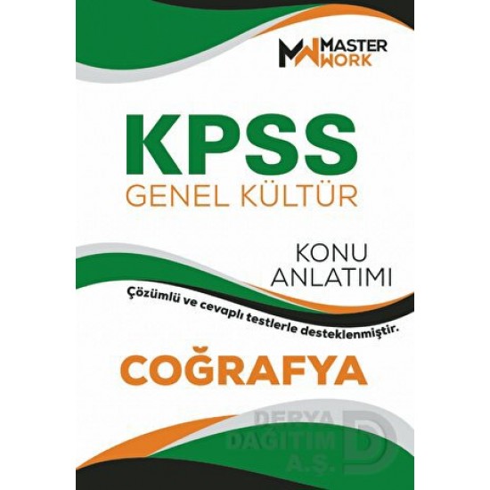 MASTER WORK / KPSS GENEL KÜLTÜR COĞRAFYA KONU ANLATIMI