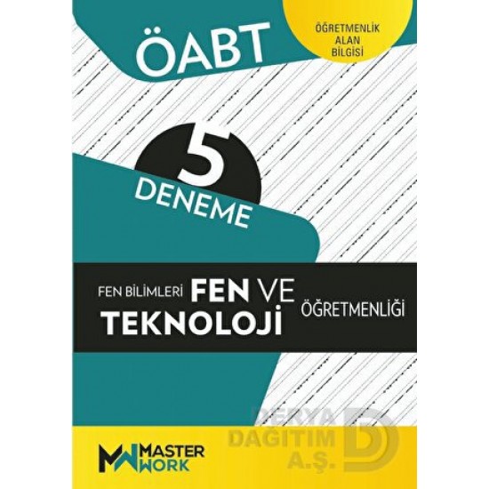 MASTER WORK / ÖABT 5 DENEME FEN BİL.FEN VE TEK. ÖĞRETMENLİĞİ