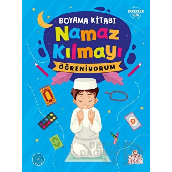 NESİL / BOYAMA KİTABI - NAMAZ KILMAYI ÖĞRENİYORUM (ERKEK)