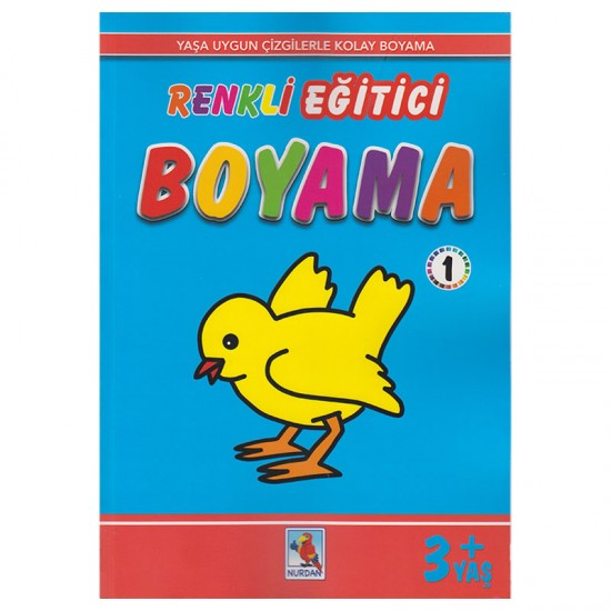 NURDAN / RENKLİ EĞİTİCİ BOYAMA - 1   3+YAŞ