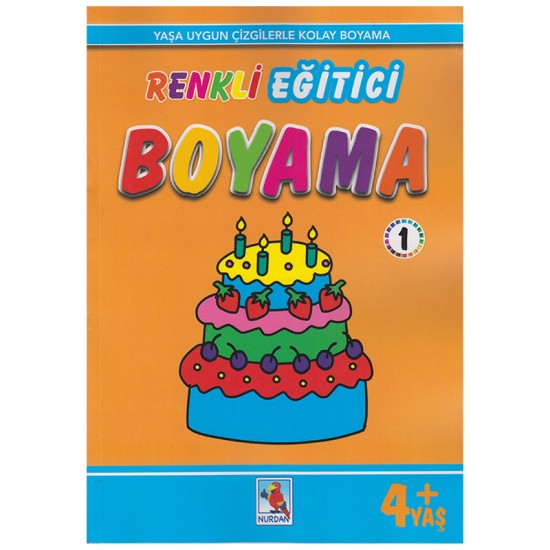 NURDAN / RENKLİ EĞİTİCİ BOYAMA - 2   4+YAŞ