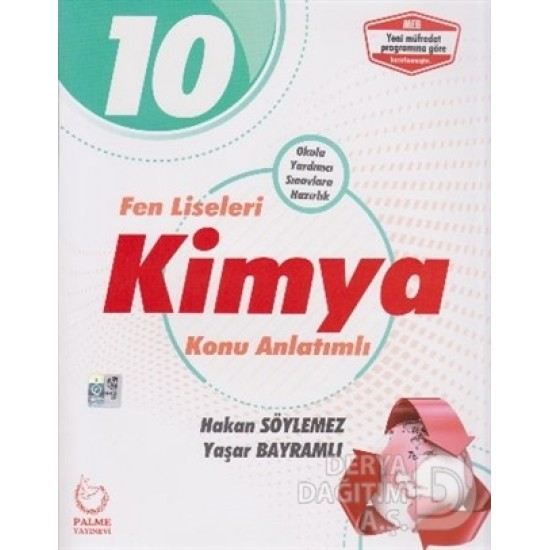 PALME / 10.SINIF KİMYA K A FEN LİSELERİ İÇİN