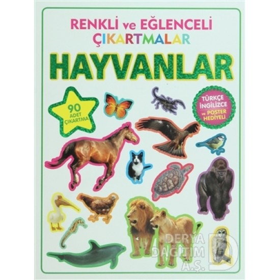 PARILTI / HAYVANLAR - RENKLİ EĞLENCELİ ÇIKARTMALAR