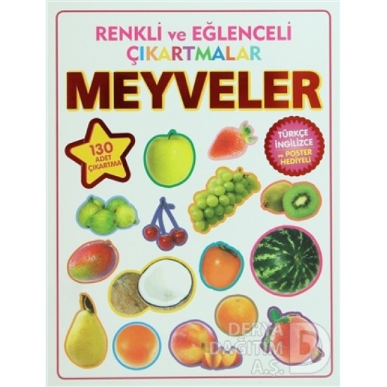 PARILTI / MEYVELER RENKLİ EĞLENCELİ ÇIKARTMALAR