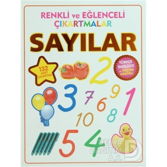 PARILTI / SAYILAR - RENKLİ EĞLENCELİ ÇIKARTMALAR