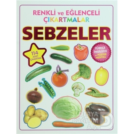 PARILTI / SEBZELER - RENKLİ EĞLENCELİ ÇIKARTMALAR