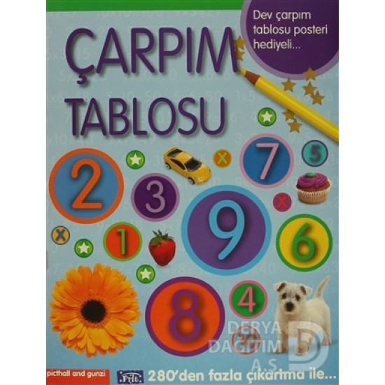 PARILTI / ÇARPIM TABLOSU + POSTER HEDİYELİ