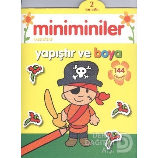 PARILTI / MİNİMİNİLER SARI KİTAP YAPIŞTIR VE BOYA