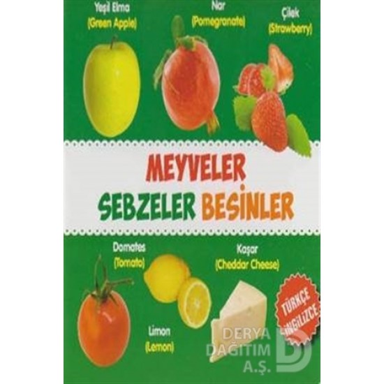 PARILTI / KARTON KİTAPLAR - MEYVELER SEBZELER BESİNLER