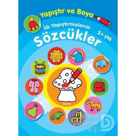 PARILTI / SÖZCÜKLER YAPIŞTIR BOYA