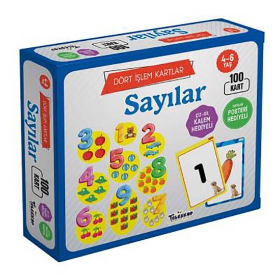 TELESKOP / SAYILAR 4-6 DÖRT İŞLEM KARTLAR