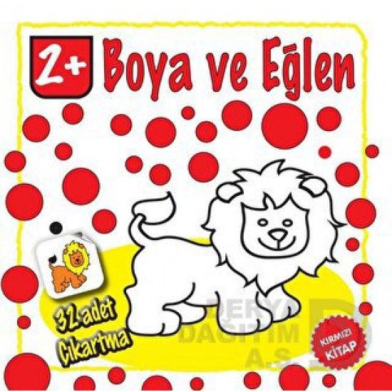 PARILTI / BOYA VE EĞLEN - KIRMIZI  KİTAP