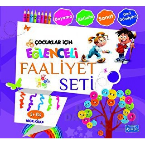 PARILTI / EĞLENCELİ FAALİYET SETİ - MOR KİTAP