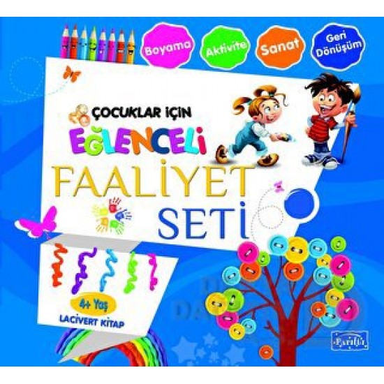 PARILTI / EĞLENCELİ FAALİYET SETİ - LACİVERT  KİTAP