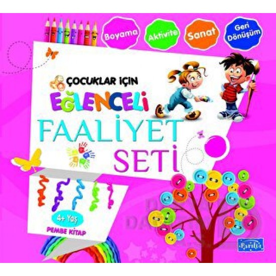 PARILTI / EĞLENCELİ FAALİYET SETİ - PEMBE KİTAP