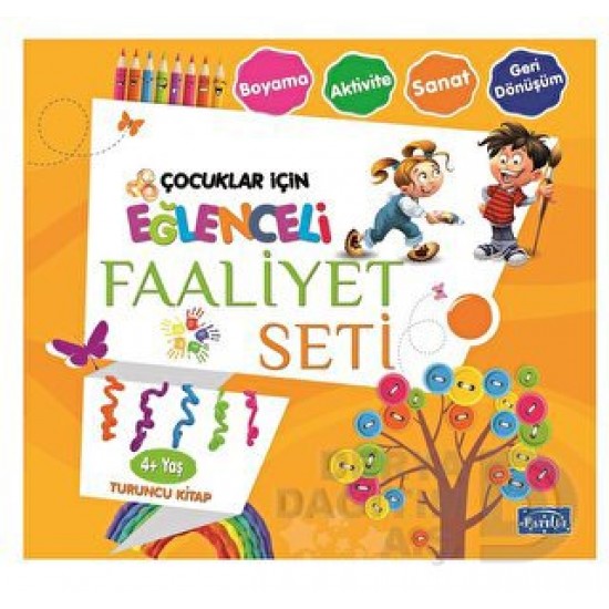 PARILTI / EĞLENCELİ FAALİYET SETİ - TURUNCU  KİTAP