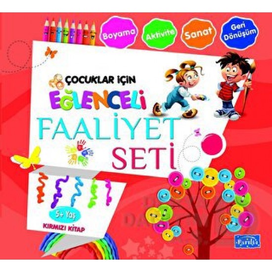 PARILTI / EĞLENCELİ FAALİYET SETİ - KIRMIZI  KİTAP