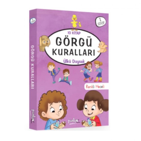 PİNOKYO / 1.SINIF GÖRGÜ KURALLARI - 10 KİTAP RENKLİ HECELİ