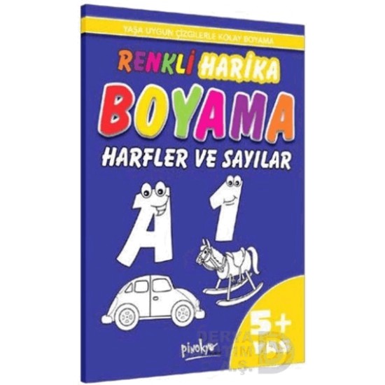 PİNOKYO /  RENKLİ  HARİKA BOYAMA  - 5 +YAŞ HARFLER SAYILAR