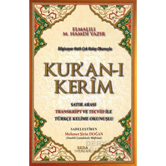 SEDA /  KURANI KERİM ORTA BOY (TÜRKÇE KELİME OKUNUŞLU KOD.161)