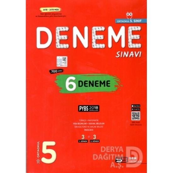 SBM / DENEME SINAVI 5.SINIF 6 DENEME (3 + 3 DENEME)