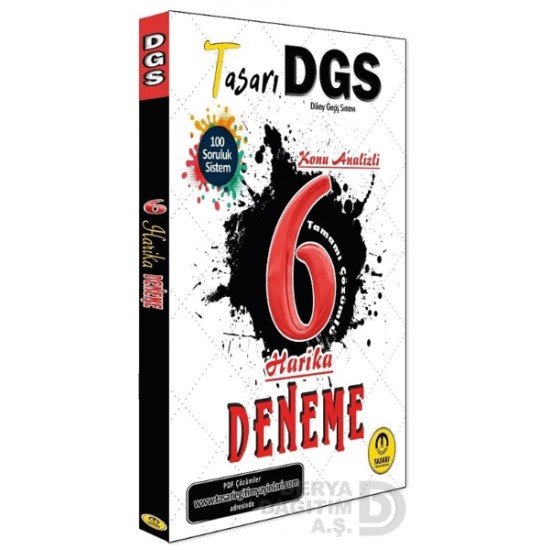 TASARI /  DGS 6 HARİKA DENEME (KONU ANALİZLİ)