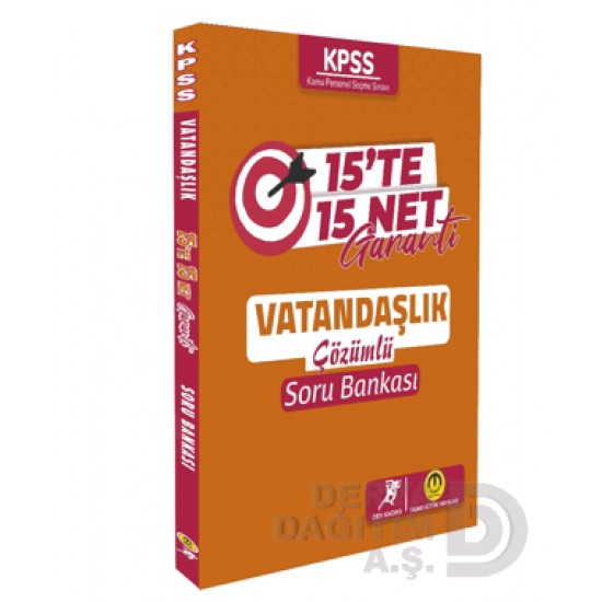 TASARI /  KPSS VATANDAŞLIK 15 TE 15 NET GARANTİ SORU BANKASI