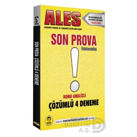 TASARI /  ALES  SON PRAVO ÇÖZÜMLÜ 4 DENEME