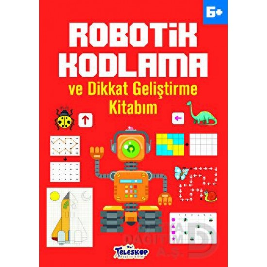 TELESKOP /  ROBOTİK KODLAMA VE DİKKAT GELİŞTİRME KİTABIM  6 +