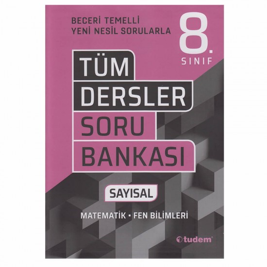 TUDEM / 8.SINIF TÜM DERSLER SORU BANKASI SAYISAL - İADESİZ