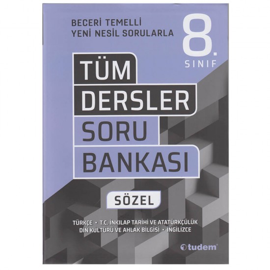 TUDEM / 8.SINIF TÜM DERSLER SORU BANKASI SÖZEL - İADESİZ