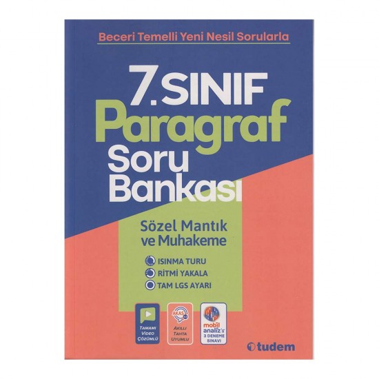 TUDEM / 7.SINIF BECERİ TEMELLİ PARAGRAF SORU BANKASI