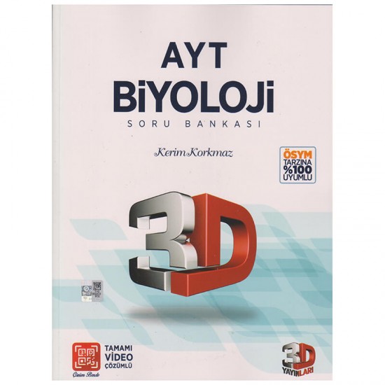 ÜÇD /  AYT BİYOLOJİ SORU BANKASI (49581 VİDEO ÇÖZÜMLÜ)