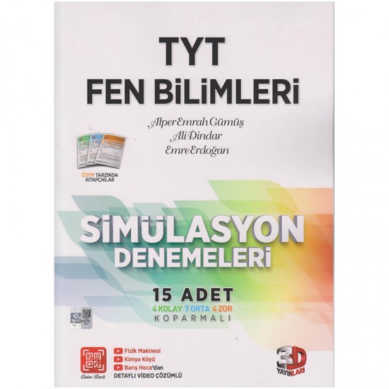 ÜÇD / TYT FEN BİLİMLERİ SİMÜLASYON DENEMELERİ (49789)