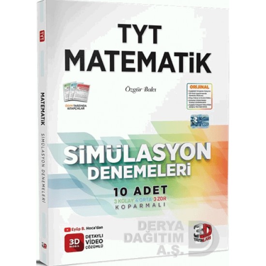 ÜÇD / TYT MATEMATİK SİMÜLASYON DENEMELERİ(10 ADET 49758)