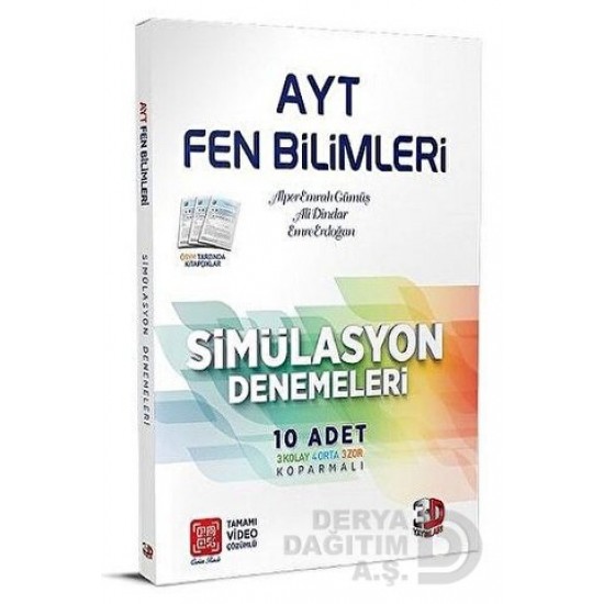 ÜÇD / AYT FEN BİLİMLERİ SİMÜLASYON DENEMELERİ (10 ADET)