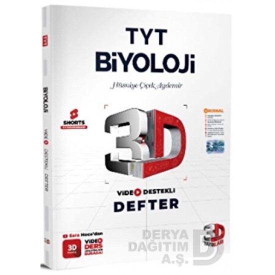 ÜÇD /  TYT  BİYOLOJİ VİDEO DESTEKLİ DEFTER