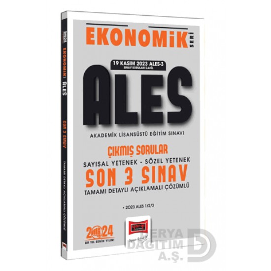 YARGI  /  ALES 2024 EKONOMİK (700959 )SON 3 SINAV