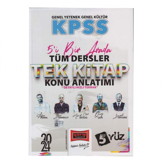 YARGI  /   KPSS 2024 GY.GK TÜM DERS.5YÜZ KONU KİTABI