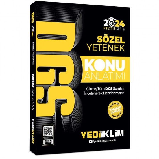 YEDİİKLİM /  DGS 2024 SÖZEL YETENEK (13394) KONU ANLATIMI